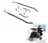 BildeeMait Kit de rascadores de hielo izquierdo y derecho para motos de nieve, cuerda de alambre de acero galvanizado para marcha atrás no inversa, pista de 2-1/2 pulgadas