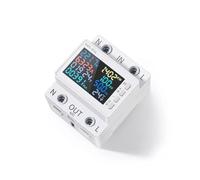 BildeeMait LCD - Medidor digital de energía para monitoreo de consumo de electricidad, CA 170 C300 V, 0,63 A, 0 C9999 kWh, con apagado para montaje en riel de protección