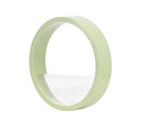 BildeeMait Macetas verticales montadas en la pared para suculentas y orquídeas, forros colgantes modernos para espacios pequeños, resistentes a la intemperie, azul (verde claro)