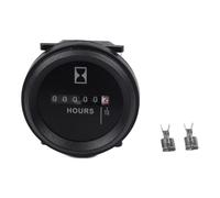 BildeeMait Medidor de horas digital impermeable IP65 AC DC 6V-80V temporizador mecánico para motocicleta para camión, barco, caravana, tractor