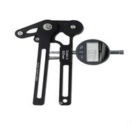 BildeeMait Medidor de tensión de radios de bicicleta, herramienta de construcción de ruedas de aleación de aluminio para llantas de 26/27.5/700C/29 pulgadas, mecánico rojo (reloj electrónico negro)