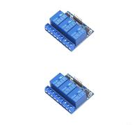 BildeeMait Módulo de relé de 3 canales DC 5V con aislamiento de acoplador optoacoplador, 7A 250V AC Control Board 3.3V/5V señales (12V)