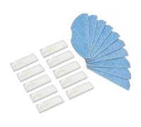 BildeeMait Paquete de 10 paños y filtros de repuesto para EZVIZ RE4 RE4 Plus RE4C Plus RE5 RE5 Plus, almohadillas de limpieza de microfibra para aspiradora