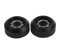 BildeeMait Paquete de 2 máquinas de remo para rueda de límite de asiento, 10 x 31 x 15 mm, plástico de alta resistencia para polea de repuesto, equipo de fitness, color negro