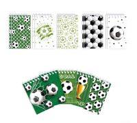 BildeeMait Paquete de 20 mini blocs de notas de fútbol, diarios coloridos encuadernados con alambre para niños, tabletas de escritura compactas para viajes y clase, 6 x 10 cm (A)