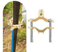 BildeeMait Paquete de 3 abrazaderas de tierra de aleación de cobre para tubería de agua y unión de conducto de acero, se adapta a tubos de 1 2 a 1 pulgada, alambre #10 a #2 AWG, incluye tornillos de