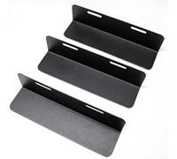 BildeeMait Paquete de 3 organizadores para maletero de lana, separadores de almacenamiento ABS con agujeros para cable para asegurar el equipaje en automóviles SUV, color negro