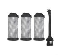 BildeeMait Paquete de 4 filtros lavables JIGOO T600 colchón para aspiradora, incluye cepillo de limpieza, 99.97% de filtración, piezas reutilizables para purificador de aire