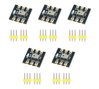 BildeeMait Paquete de 5 módulos de micrófono omnidireccionales con interfaz I2S de 24 bits, 61 dB SNR, reconocimiento de voz de baja potencia y proyectos de grabación de audio (sin soldar)