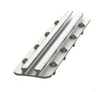BildeeMait Para aluminio resistente para pista de kayak GTTL175 Equipo de pesca de riel de montaje superior compatible con GT175G2-08 patrón de agujeros plateado