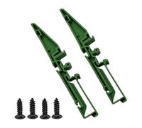 BildeeMait Para C45 DIN Rail Mount Adapter 35mm PCB Bracket Clips Holder Verde 1 par 46.5mm Paso Industrial Bloque de terminales eléctrico