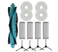BildeeMait Para Conga 11090 Kit de piezas de repuesto: cepillos laterales, cepillo de rodillo, filtros trapeador para aspiradora Cecotec