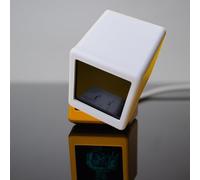 BildeeMait para GeekMagic para NerdMiner Cryptocurrency Stock Ticker Display con precio en tiempo real, tiempo y reloj de tiempo (blanco)