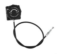 BildeeMait Pomo magnético de resistencia para bicicleta estática con diseño de doble pedal, construcción de plástico y metal, 8 o 10 opciones de engranajes, longitud del cable 55 cm o 110 cm (8