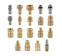 BildeeMait Quick for Connect - Adaptador de montaje de alta presión para lavadora y manguera de jardín, acoplador de metal con múltiples tamaños de rosca M22 G1 4
