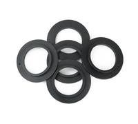 BildeeMait Sello de repuesto para junta de arandela para colador de cesta Franke, 54 mm OD 32 mm ID, negro, paquete de 5