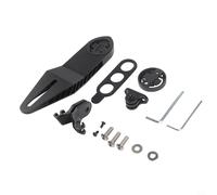 BildeeMait Soporte de manillar de aleación de aluminio para bicicleta, resistente al viento para Wahoo para Bryton para iGPSPORT Cycling, negro