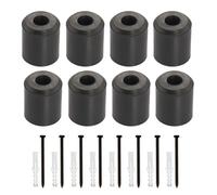 BildeeMait Soporte de pared para esquí y snowboard, fijaciones verticales ajustables, organizador moderno para garaje, color negro, paquete de 4