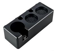 BildeeMait Soporte y organizador ajustable para café, estación ABS multifuncional de 51 mm, 54 mm, 58 mm, portafiltros, accesorio de dosificación antideslizante, color negro