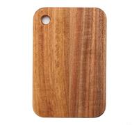 BildeeMait Tabla de cortar portátil de madera de nogal natural para acampar al aire libre, picnic, barbacoa, cocina, preparación de alimentos, fácil de limpiar, diseño colgante (18 x 12 x 1 cm)