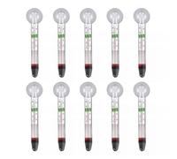 BildeeMait Termómetro de cristal para acuario con ventosa, 0C40 para rango, lecturas precisas, tanques de tortugas de peces, paquete de 10