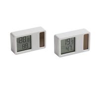 BildeeMait Termómetro solar e higrómetro batería, monitor de humedad de temperatura interior apto para niños, 29.25 pulgadas, color blanco