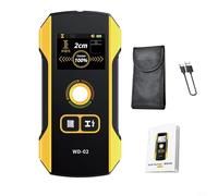 BildeeMait WD-02 Detector de Metales Escáner de Pared para AC Live Wires, Pernos de Madera y Metal, Detección de Profundidad de 120mm