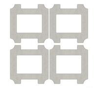 BildeeMitt - Almohadilla de fregona de repuesto para ECOVACS para Deebot W2S, paño lavable de fibras absorbentes (paquete de 4)