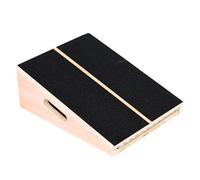 BILDER - Tabla inclinada ajustable de madera para estiramiento de las pantorrillas, tabla para ejercicios de fitness, estiramiento y fortalecimiento muscular, asa y superficie antideslizante
