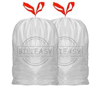 Bilieasy 60 Bolsas de 30 litros Bolsas de Basura 30 L Handy Bag Bolsas de basura con fijación elástica