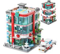 Bilinavy City Hospital Building Block Set, Architecture Building Set for Adults with Ambulance, Miniature Hospital World, Detailed Craftsmanship & Immersive Roleplay for Collectors & Gifts, 1888pcs