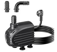 Biling Bomba Acuario Biling 20 W 750 L/H - Ultra-Silenciosa - Filtro de protección contra grietas en seco y 3 adaptadores - Mini fuente compacta para estanque, acuario, juegos de agua