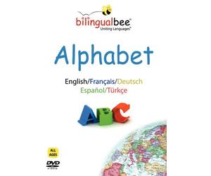 Bilingual Bee Alphabet DVD - ENGLISH - FRENCH - GERMAN - SPANISH - TURKISH - Ultimate bilingual education on your TV for the whole family!