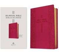 Bilingual Bible / Biblia Bilingüe Nlt/Ntv (Leatherlike, Pink Rose)