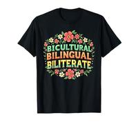 Bilingüe Biliterado Bicultural Dual Language Teacher Camiseta