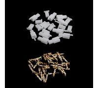 BIlinli 10 Sets 2.8mm 2 Pin Conector de Cable Eléctrico Macho Hembra + Kit de Terminal para Coche de Motocicleta