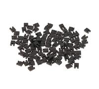 BIlinli 100 Piezas de 2.54 mm estándar Jumper Blocks Caps para Disco Duro CD DVD Motherboards