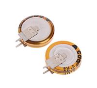 BIlinli 2 Piezas Universal 5,5 V 1,0 F Super Condensador V-Type botón Inteligente 5 mm Capacitancia