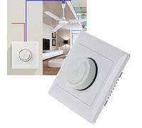 BIlinli 220V 100W Ajuste Interruptor de control de velocidad del ventilador de techo Botón de pared Regulador del interruptor