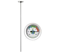 BIlinli 50cm Acero Inoxidable Compost Termómetro de Suelo Celsius Jardín de medición 40-180 ℉ Dial Temperatura