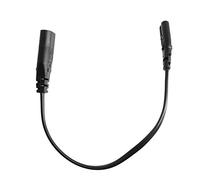 BIlinli IEC 320 2-Pin C7 Hembra a C8 Macho Figura 8 Adaptador de Corriente Cable de extensión 30CM