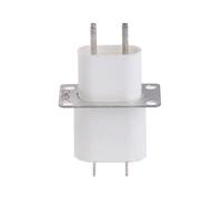BIlinli Inicio Electrónica Microondas Horno Magnetrón Filamento 4 Pin Horno Conector Socket Convertidor Blanco
