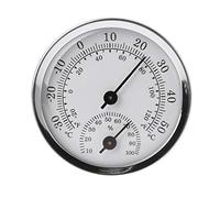 BIlinli Medidor de Humedad de Temperatura montado en la Pared Termómetro e higrómetro Instrumentos meteorológicos Medidores de Humedad de Temperatura para Sala de Sauna Hogar