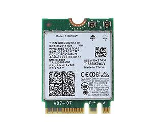 BIlinli Tarjeta WLAN inalámbrica para In-Tel 3168 AC 3168NGW NGFF M.2 802.11ac WiFi 4.2 Tarjeta Mini Dual Band 2.4G 5Ghz Adaptador Wi-Fi