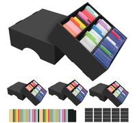 BILIPLE 4Pcs Caja Cartas, Card Deck Box para 9360 Cartas con 48 Divisores Compatibles, Caja para Cartas Magic The Gathering, Cajas de Almacenamiento de Tarjetas Coleccionables para TCG MTG PTCG Yugioh