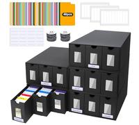 BILIPLE Caja de Mazos Commander para MTG para más de 15000 Tarjetas, MTG Deck Box con 48 Divisores Coloridos, Caja de Almacenamiento de Tarjetas Coleccionables para TCG, PTCG