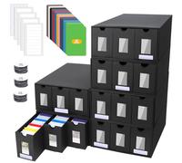 BILIPLE Caja de Mazos Commander para MTG para más de 18000 Tarjetas, MTG Deck Box con 48 Divisores Coloridos, Caja de Almacenamiento de Tarjetas Coleccionables para TCG, PTCG