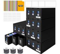 BILIPLE Deck Box para 10800+ Cartas, Caja Cartas Magic MTG TCG con 72 Separadores de Tarjetas y Etiquetas Adhesivas, Deck Box Commander, Organizador Cartas, Caja para Tarjetas Coleccionables