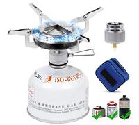 BILIPLE Mini Estufa de Camping,Estufa de Gas Portátil Mini Quemador Portátil para Acampar Plegable 3000W para Camping,Picnic,Senderismo