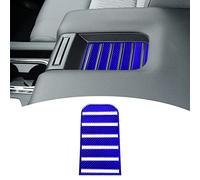 Bilisin Adhesivo de fibra de carbono compatible con caja de reposabrazos de consola central Toyota, accesorios interiores para Toyota Tundra 2014 2015 2016 2017 2018 (azul)
